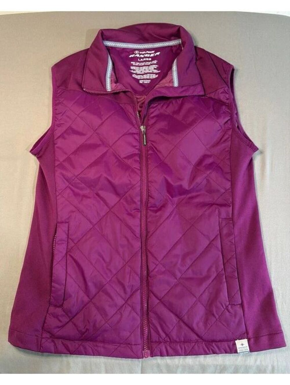 Polaris Ranger Women's Quilted Vest Large Purple
